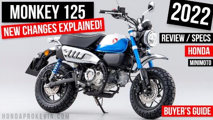2022 Honda Monkey 125 Review / Specs + NEW Changes Explained | USA Release Info plus more on this 125cc Vintage / Retro styled Mini Bike Motorcycle